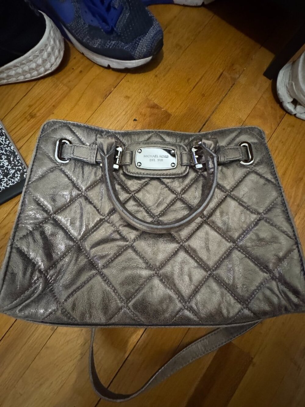MICHAEL Michael Kors “Astor” quilted satchel/tote - Picture 1 of 10